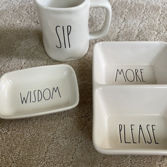 Rae Dunn 3-piece Mug & Tray Bundle! - Picture 2 of 6